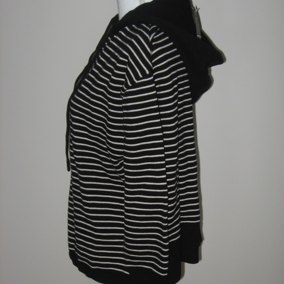 ONZIE Flow Black/Cream Striped Hoodie - Picture 3 of 6